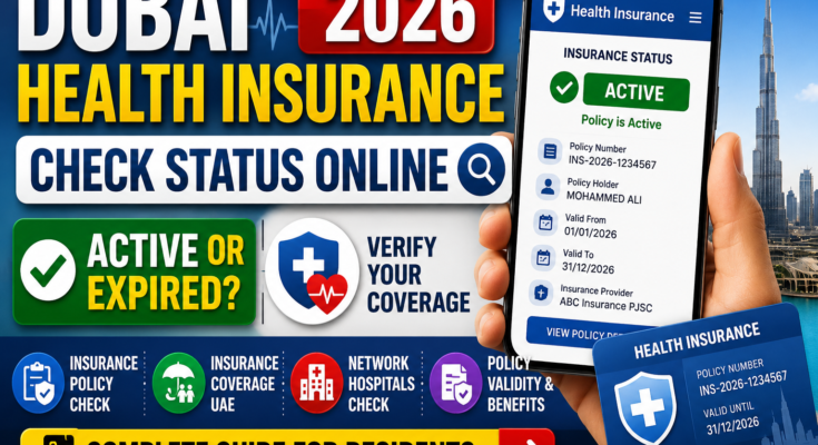 Health insurance status in Dubai